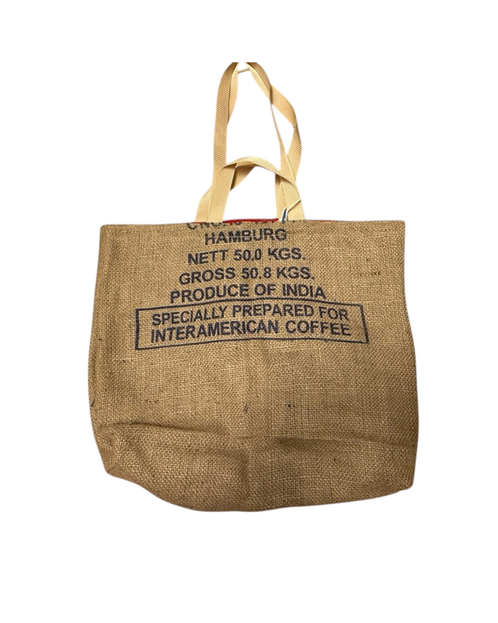 Sustainable shopping bag & beach bag – stylish, versatile and made from original coffee sacks
