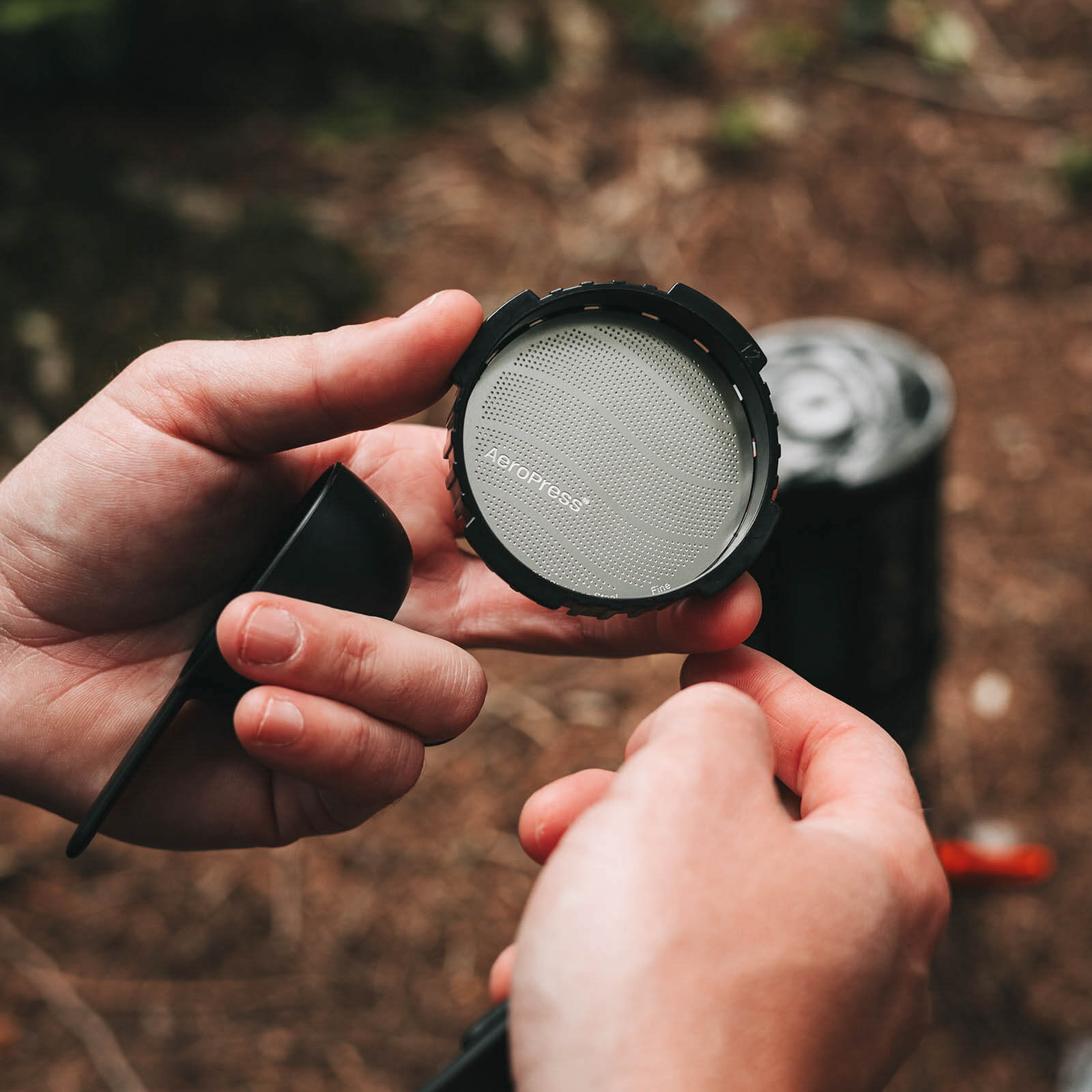 AeroPress Coffee Maker Go - Compact coffee press for perfect enjoyment on the go including 100 filters