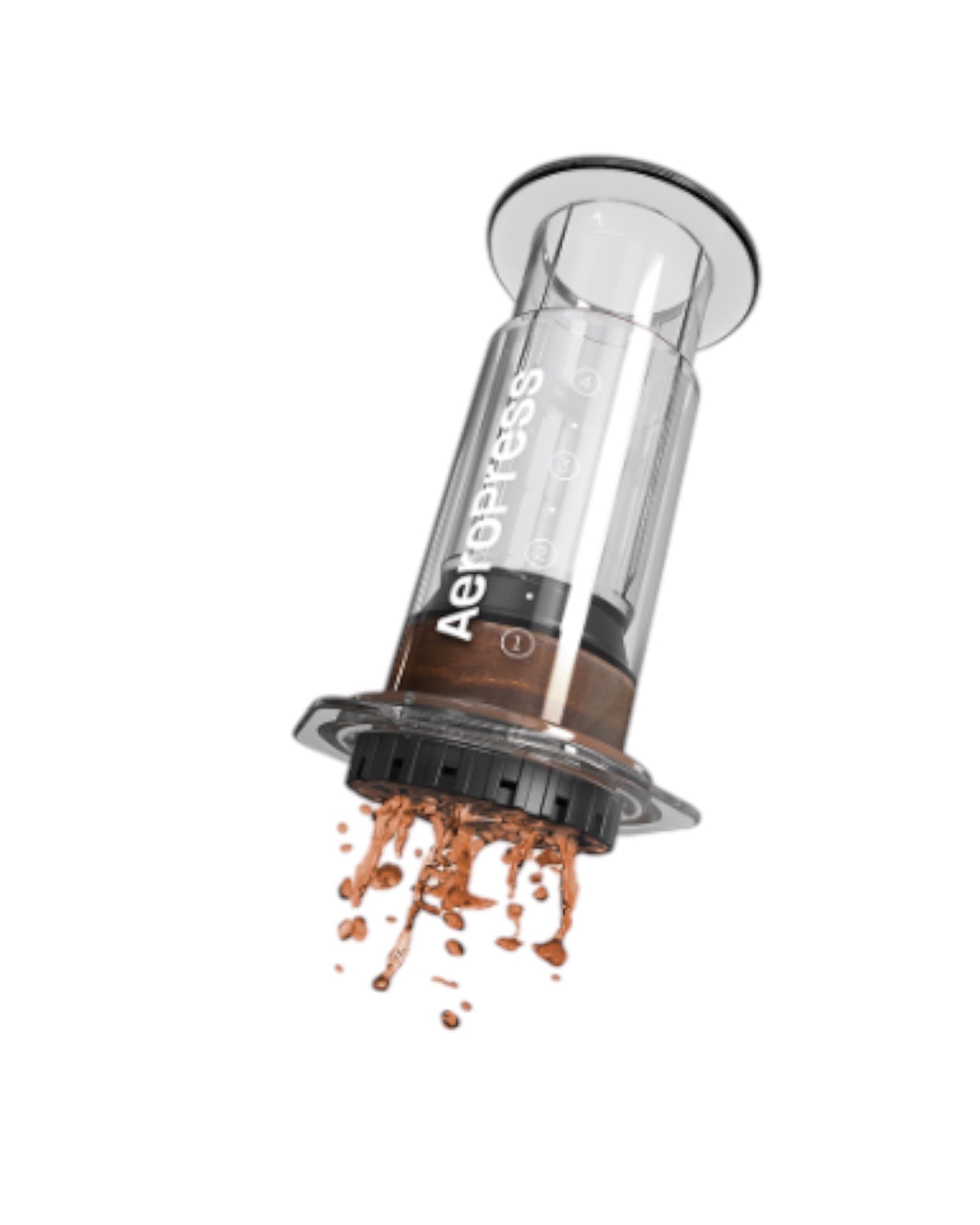 AeroPress Coffee Maker Clear – Perfekter Kaffeegenuss, einfach & schnell zubereitet inkl. 100 Filter