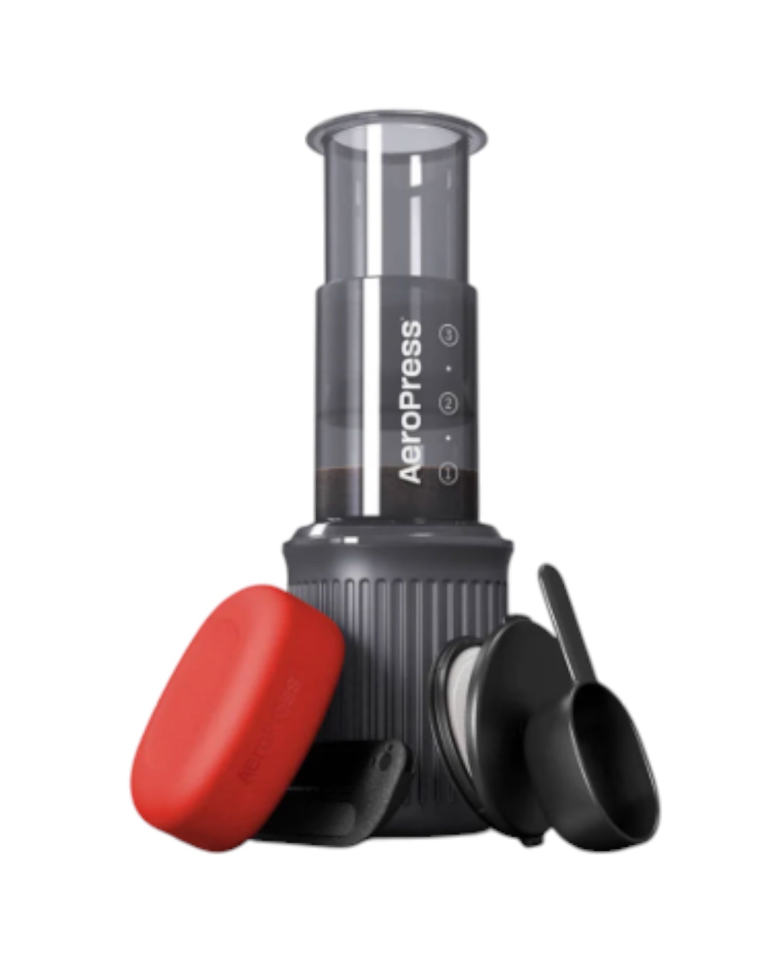AeroPress Coffee Maker Go - Kompakt kaffepresse til perfekt nydelse på farten inklusive 100 filtre