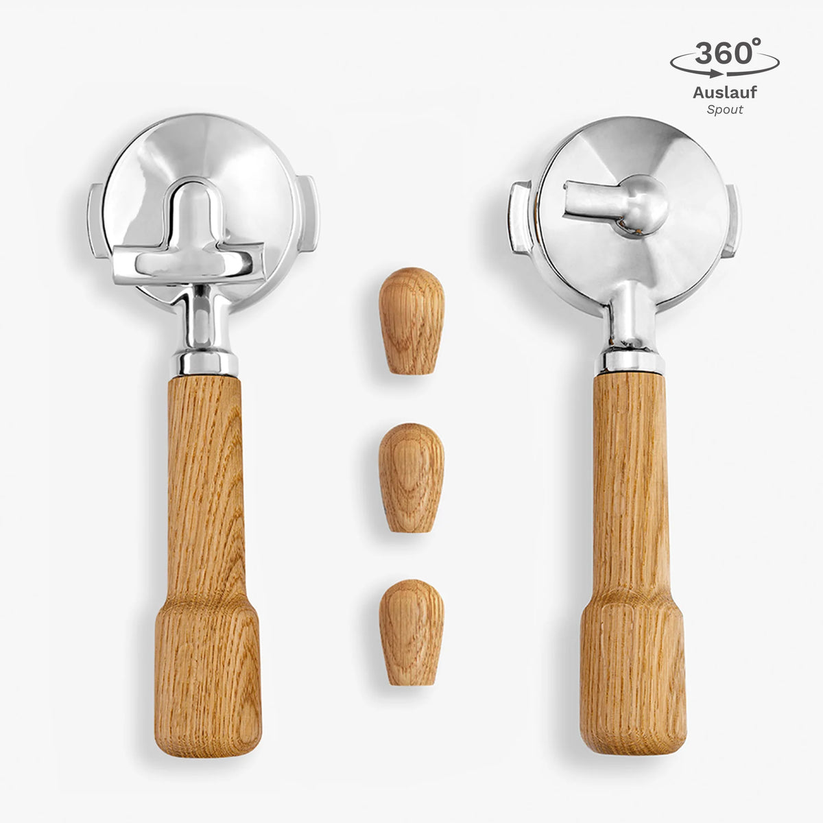 Set de poignées Classic 5 pièces pour porte-filtre et leviers basculants pour machines à expresso E61
