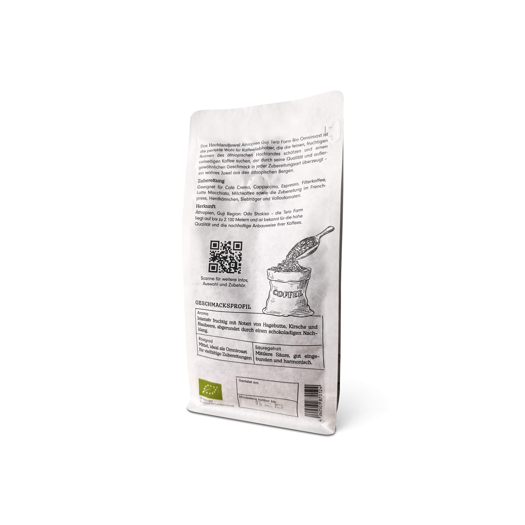 Bio különleges Omniroast kávé Highland Jewel kávébabok