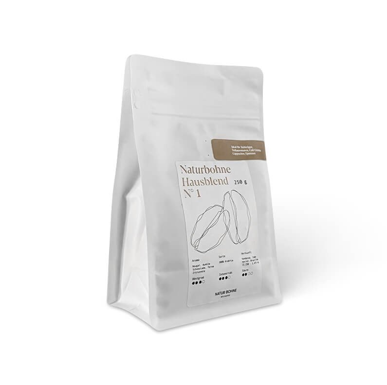 Natur Bohne Hausblend N° 1 - Elegancja łączy się z głębią Organiczne ziarna espresso