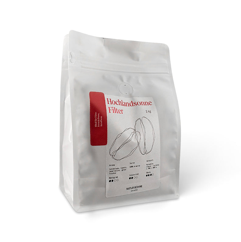 Hochlandsonne - CO₂-reduced specialty organic coffee bean by sailing ship