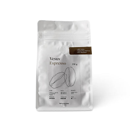 Café Espresso Vesuvius ecológico en grano