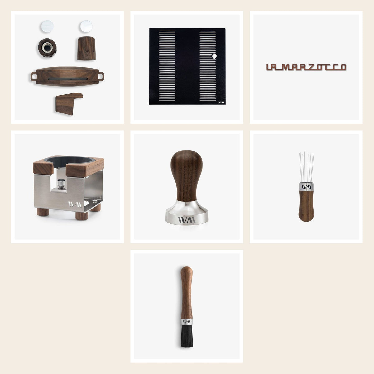Wiedemann Veredelungsset für La Marzocco Linea Mini R, Nussbaum