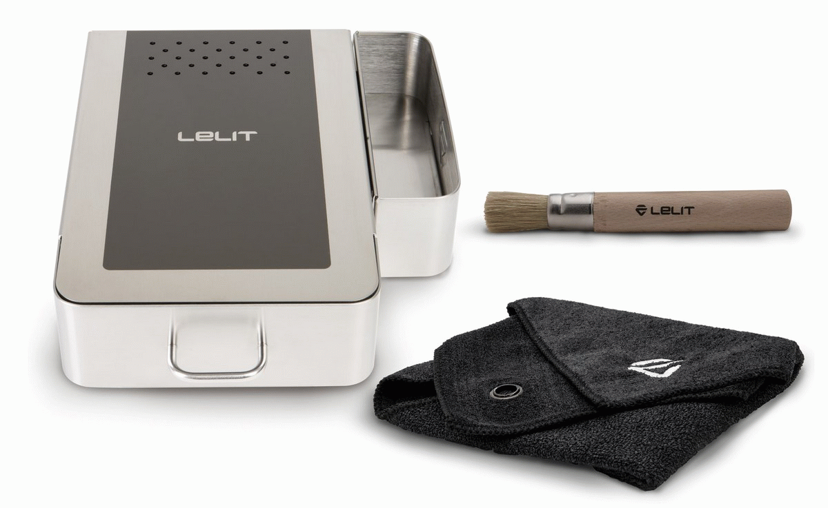 Lelit VIP Abschlagbox / Sudschublade mit Pinsel und Tuch