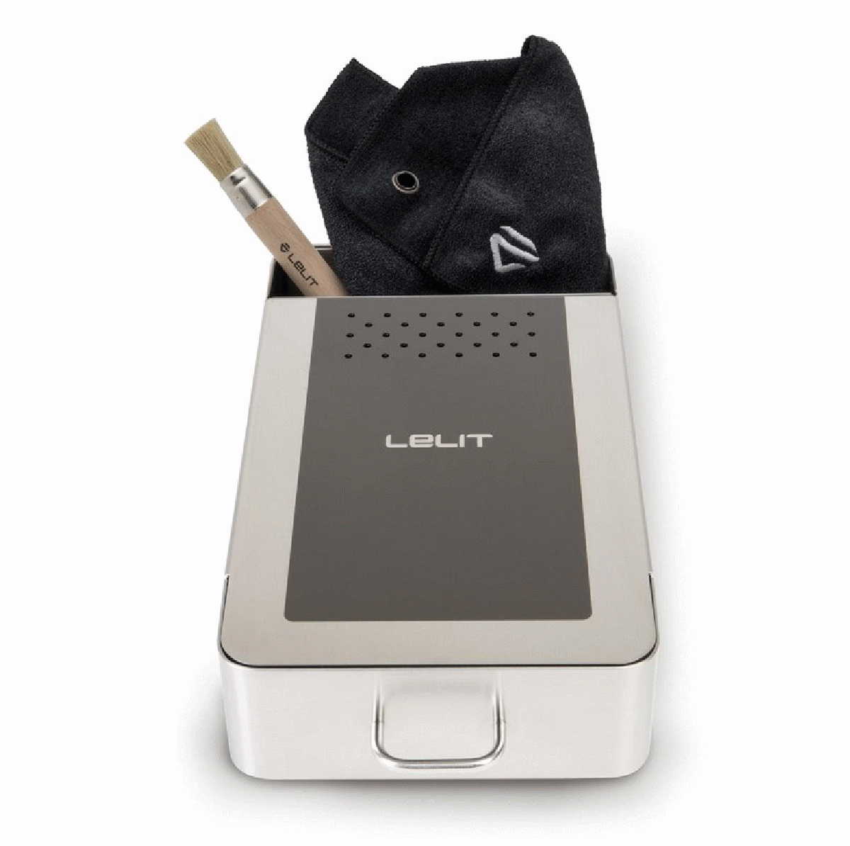 Lelit VIP Abschlagbox / Sudschublade mit Pinsel und Tuch