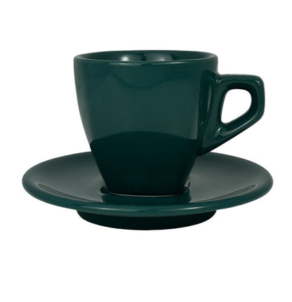NuovaPoint Asti Barista-Set Grün, 68 ml und 170 ml, mit Untertasse