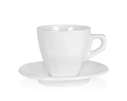 NuovaPoint Asti Cappuccinotassen 170 ml Weiß, mit Untertasse