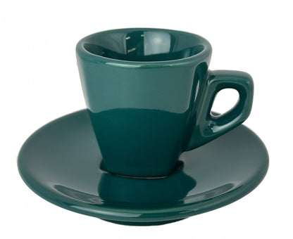 NuovaPoint Asti Espressotassen Grün, 68 ml, mit Untertasse