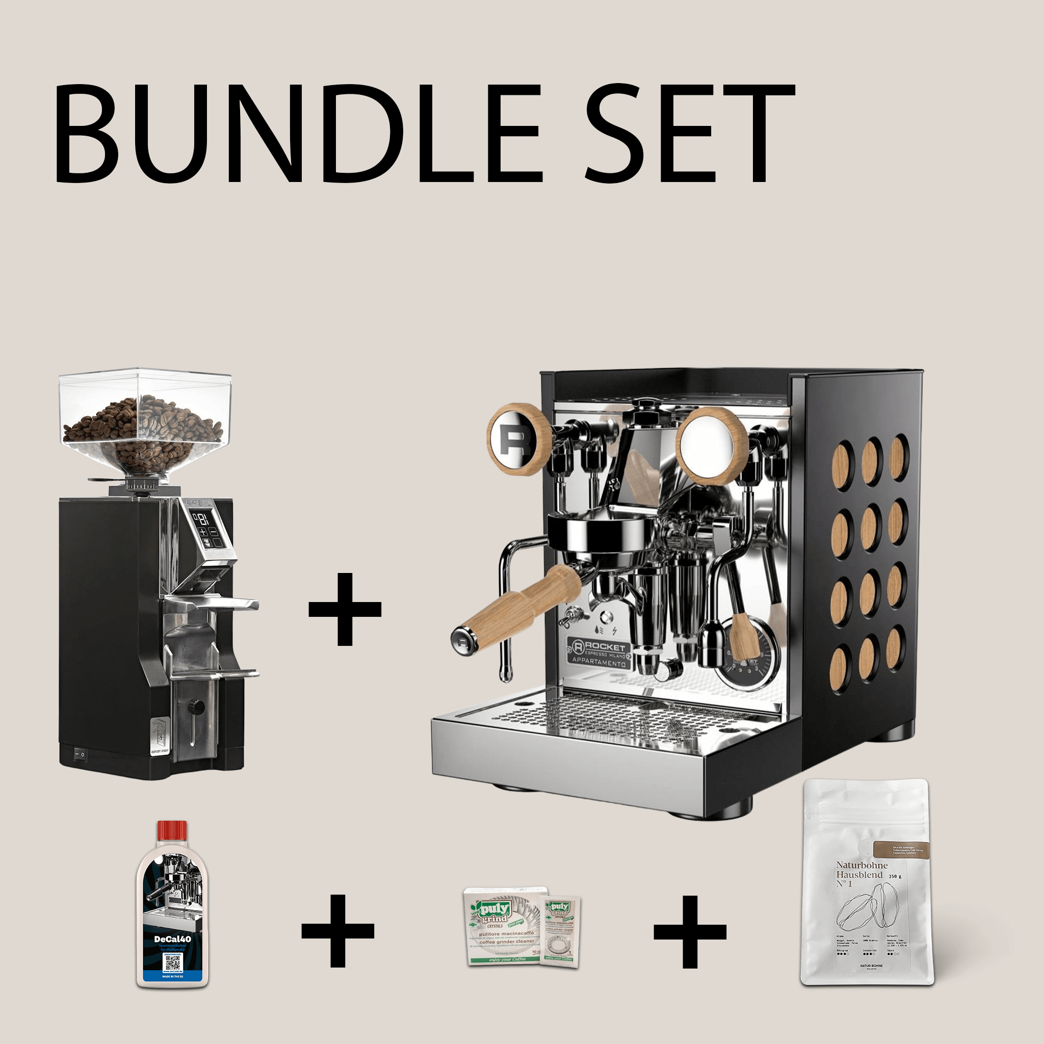 Rocket Appartamento 2.0 + Eureka Libra 16 AP – Premium Espresso Bundle für anspruchsvolle Home Baristas