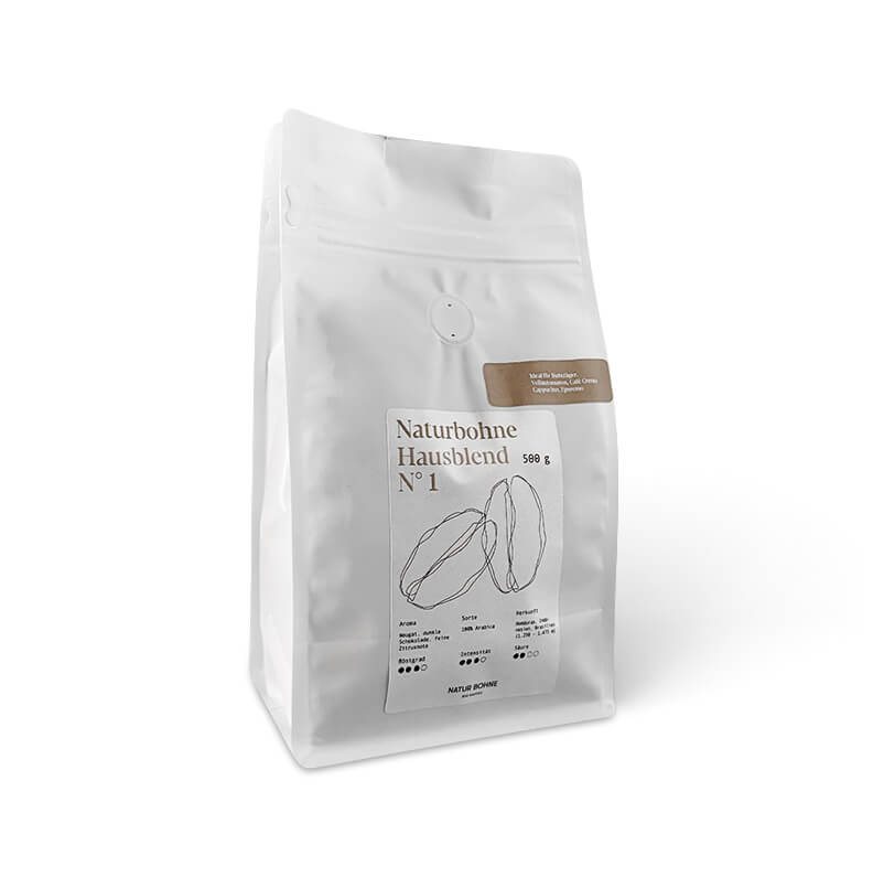 Natur Bohne Hausblend N° 1 – Eleganz trifft Tiefe Bio Espressobohnen