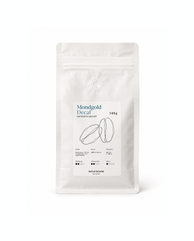Mondgold Decaf, decaffeinated organic coffee from Chiapas
