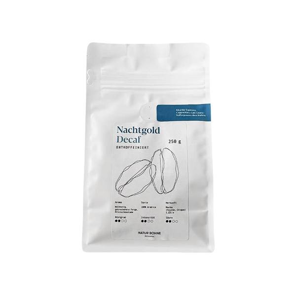 Nachtgold Decaf Bio Speciality entkoffeinierte Kaffeebohnen
